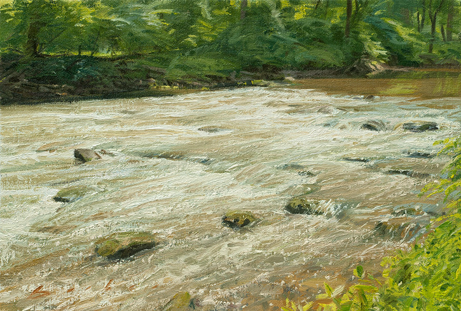 painting titled after the rain