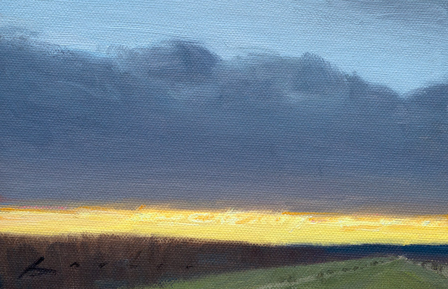 painting titled late afternoon glow