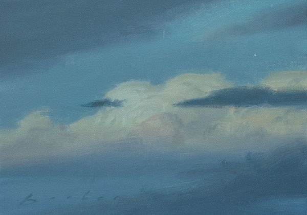 painting titled twilight cumulus